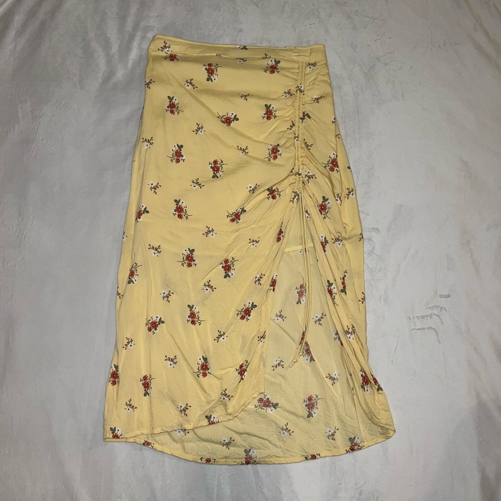 Hollister Floral Midi Skirt